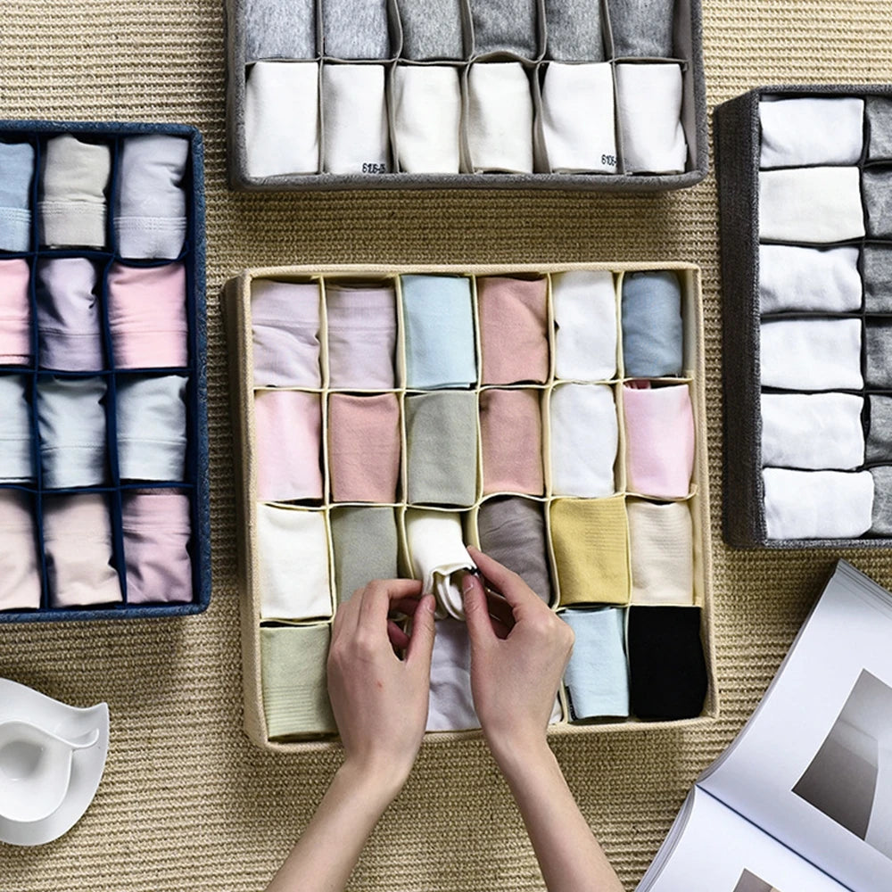 Clothes Organize Home Storage Wardrobe Socks Shelf Divider Clothing Closet Organization Drawer Underwear Organizador De Ropa