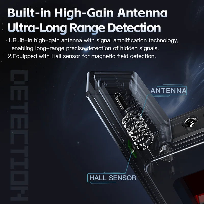 Hidden Camera Detector T6 Big Touch Screen Anti Spy Gadgets GPS Detector Bug Finder Wireless Signal Detection Infrared Scanner