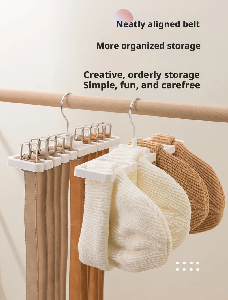 Wardrobe Belt Organizer: Multifunctional Scarf and Belt Hanger—The Ultimate Home Organization Tool