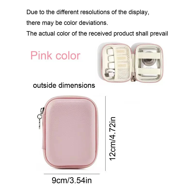 Earphone Data Storage Bag Cable Organizer Bags Mini Zipper Pouch Tech Gadgets Portable Charger U Disk Mini Camera Storage Case