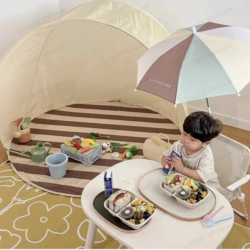 Outdoor Camping One-Click Open Tent Large Space Sun-Proof Garden Courtyard Game Shed
