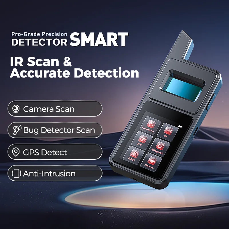 Hidden Camera Detector T6 Big Touch Screen Anti Spy Gadgets GPS Detector Bug Finder Wireless Signal Detection Infrared Scanner