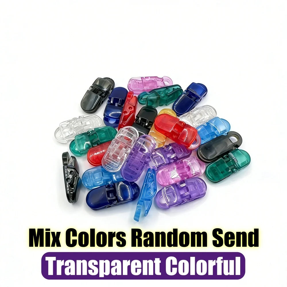20Pcs Multipurpose Reusable Plastic Clips, ColorfulFixed Clamps, for Home Organization & Craft Projects