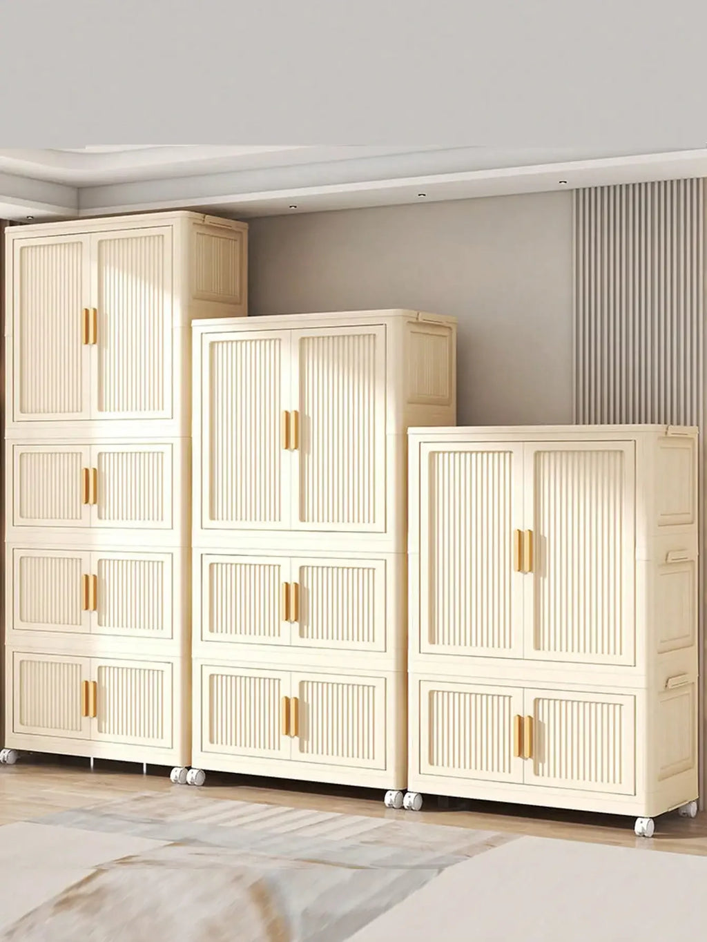 Multifunction Dustproof Folding Storage Cabinet Wardrobe Sundries Organizer Multi-Specification Home Organization Solution