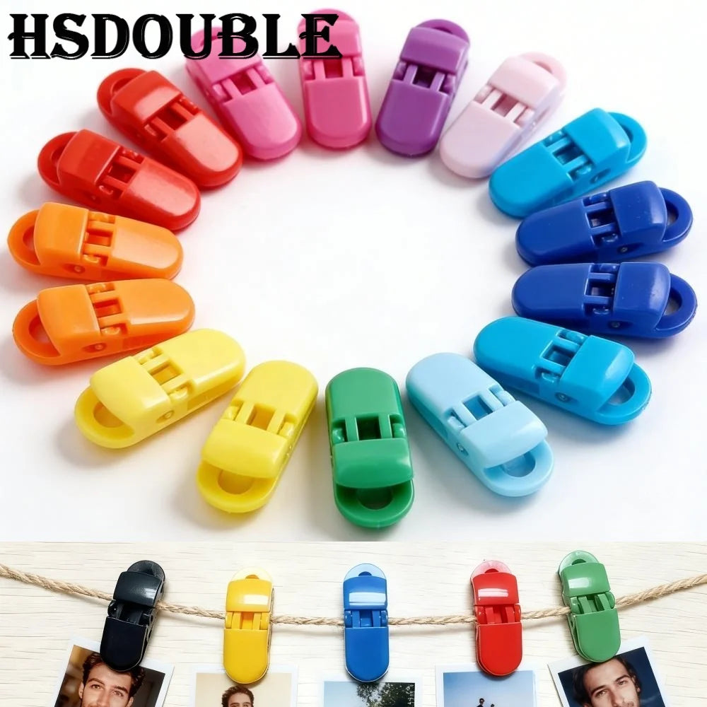 20Pcs Multipurpose Reusable Plastic Clips, ColorfulFixed Clamps, for Home Organization & Craft Projects