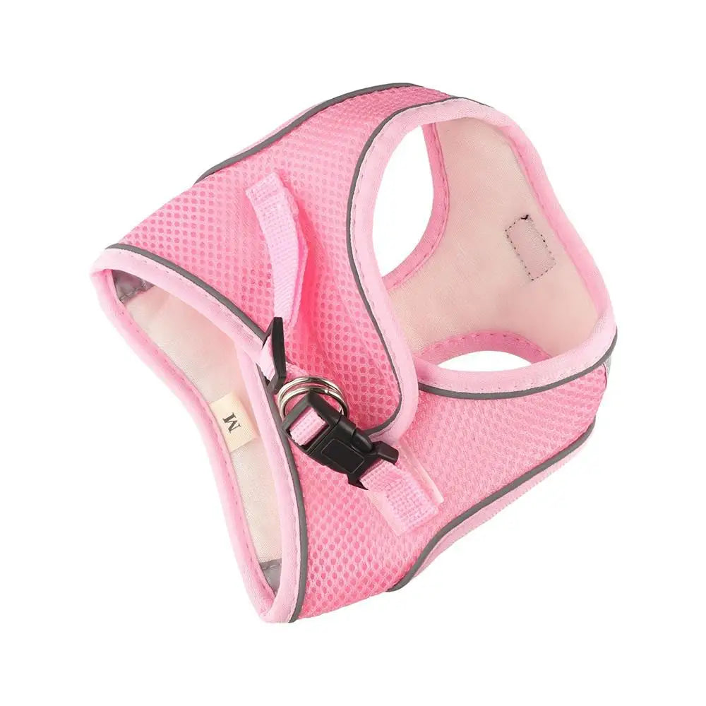 Cat Accessories Floral Pet Harness Reflective Anti Escape Dog Leash Set Adjustable Meash Cat Chest Strap Small Dogs