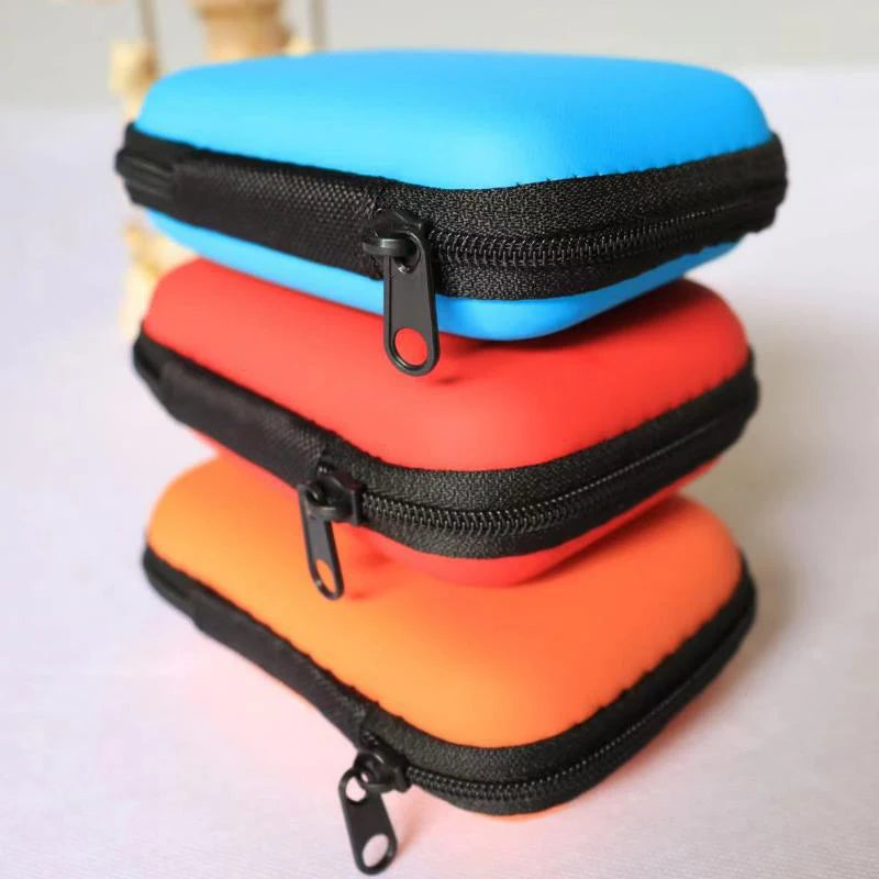 Earphone Data Storage Bag Oval Square Rectangle Cable Organizer Bags Mini Zipper Pouch Tech Gadgets Portable Charger U Disk Case