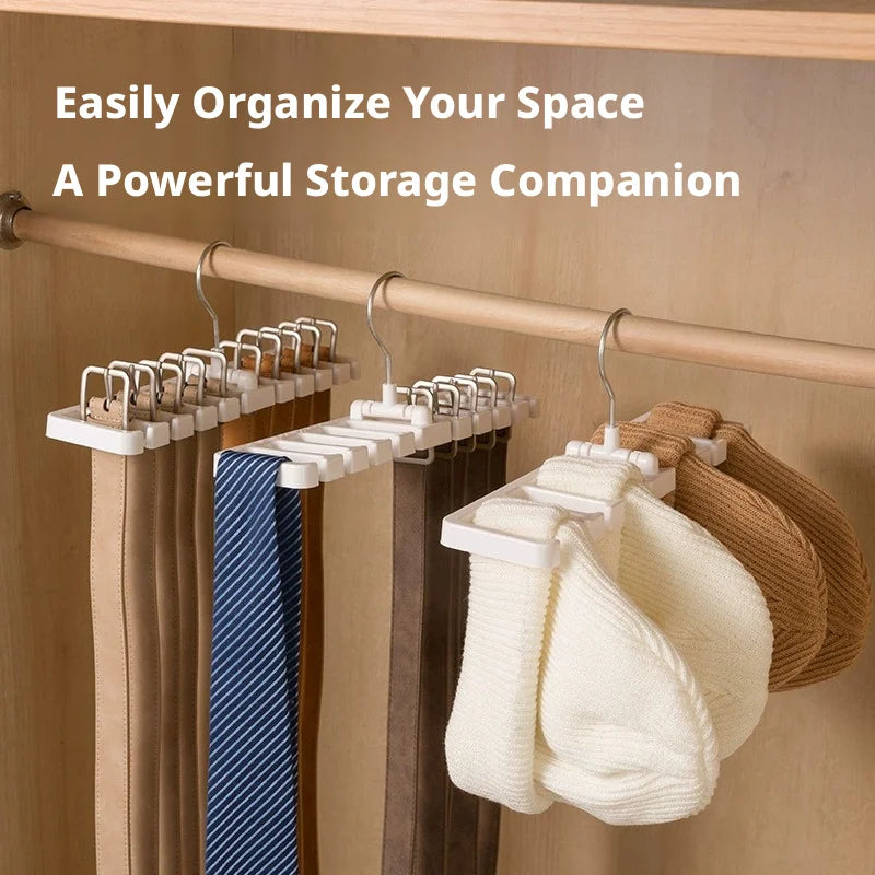Wardrobe Belt Organizer: Multifunctional Scarf and Belt Hanger—The Ultimate Home Organization Tool