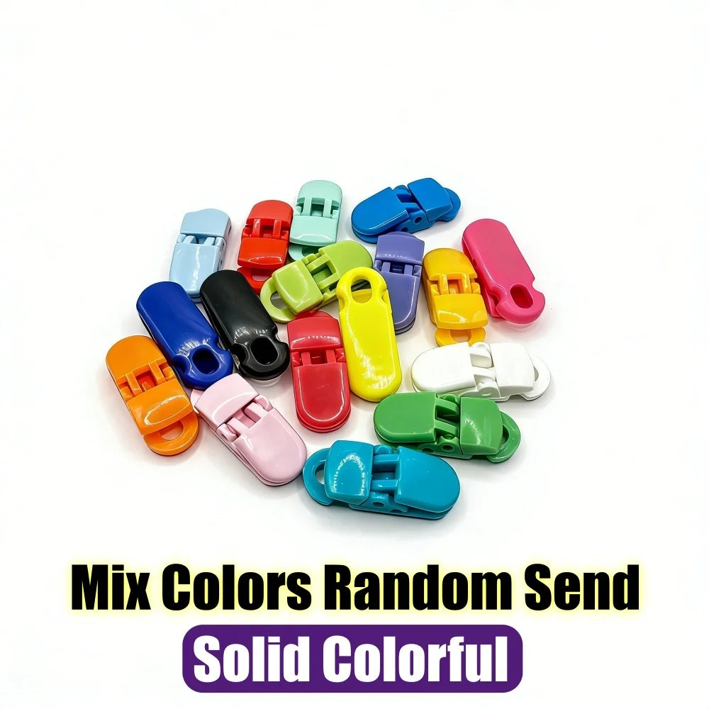 20Pcs Multipurpose Reusable Plastic Clips, ColorfulFixed Clamps, for Home Organization & Craft Projects