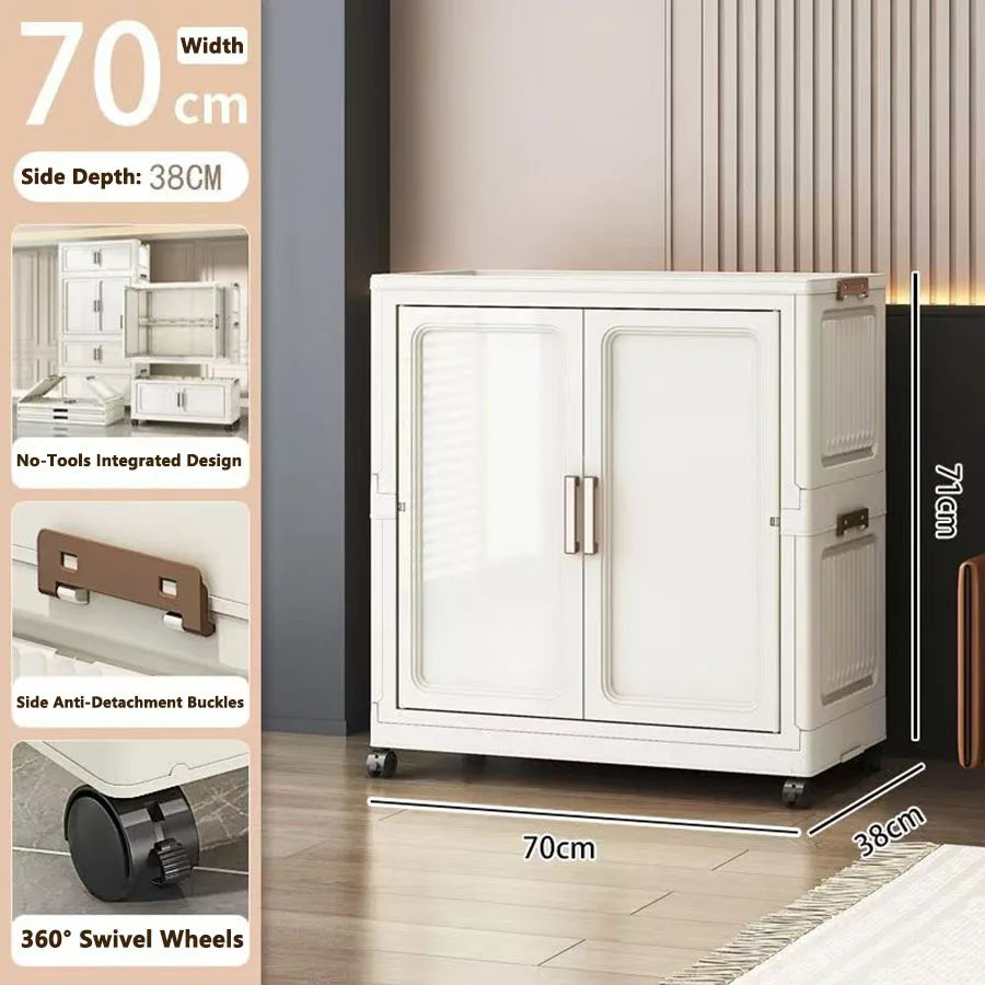 Folding Storage Cabinet Multi-Scene Closet Organizer - Home Organization Solution