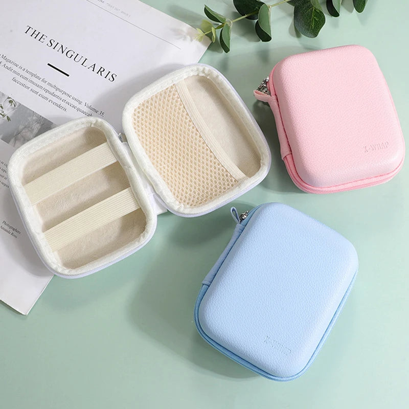 Earphone Data Storage Bag Cable Organizer Bags Mini Zipper Pouch Tech Gadgets Portable Charger U Disk Mini Camera Storage Case