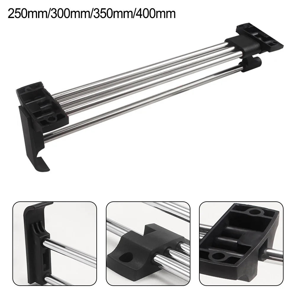 Cleaning Home Organization Household Supplies Clothes Hanger Closets Rod Hanging Clothes Plastic Retractable Silver
