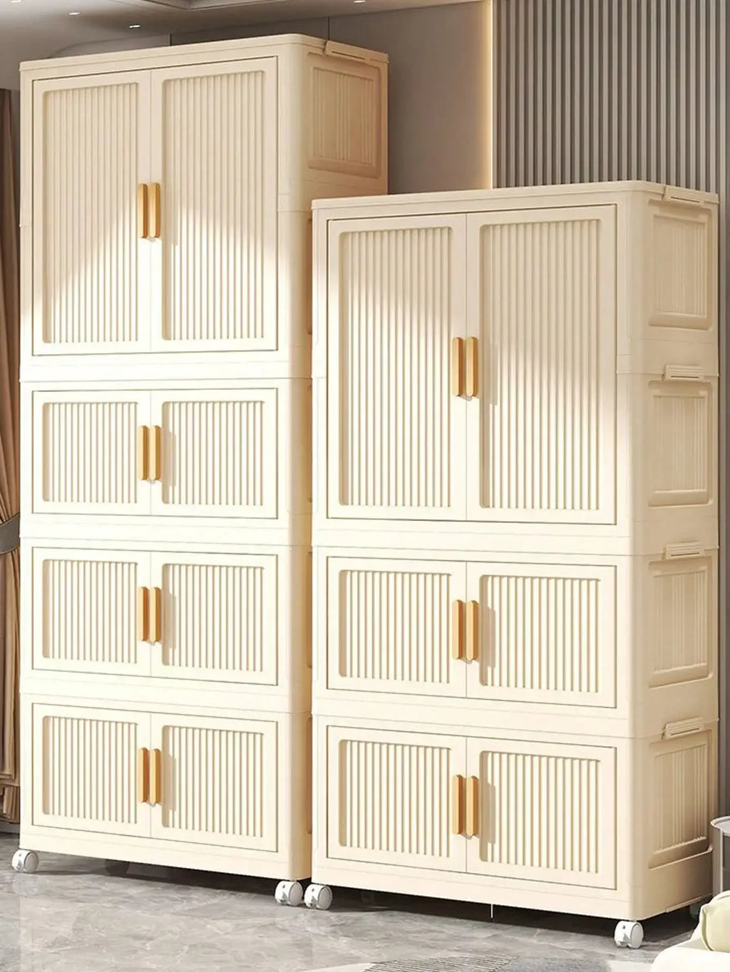 Multifunction Dustproof Folding Storage Cabinet Wardrobe Sundries Organizer Multi-Specification Home Organization Solution